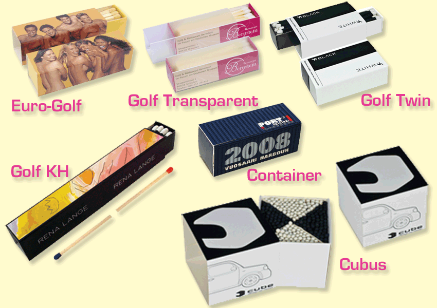 Golf Matchboxes